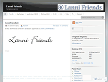 Tablet Screenshot of lannifriends.wordpress.com