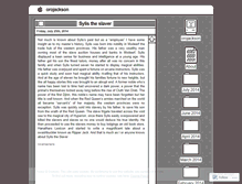 Tablet Screenshot of orojackson.wordpress.com