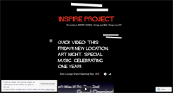 Desktop Screenshot of inspireproject.wordpress.com