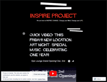 Tablet Screenshot of inspireproject.wordpress.com