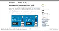 Desktop Screenshot of marienbach.wordpress.com