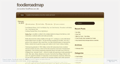 Desktop Screenshot of foodieroadmap.wordpress.com