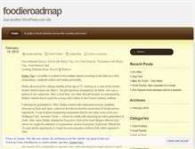 Tablet Screenshot of foodieroadmap.wordpress.com