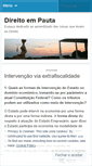 Mobile Screenshot of direitoempauta.wordpress.com
