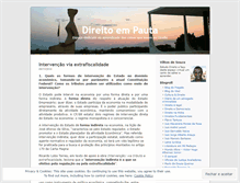 Tablet Screenshot of direitoempauta.wordpress.com