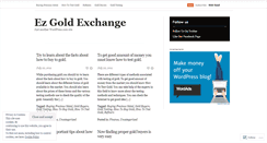 Desktop Screenshot of ezgoldexchange.wordpress.com