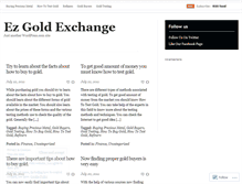 Tablet Screenshot of ezgoldexchange.wordpress.com
