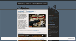Desktop Screenshot of gamesaddicting.wordpress.com