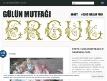 Tablet Screenshot of gulunmutfagi.wordpress.com