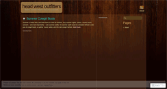 Desktop Screenshot of headwestoutfitters.wordpress.com