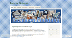 Desktop Screenshot of focusonfinishing.wordpress.com