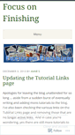 Mobile Screenshot of focusonfinishing.wordpress.com
