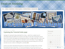 Tablet Screenshot of focusonfinishing.wordpress.com