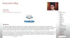 Desktop Screenshot of gramverbs.wordpress.com