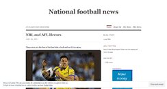 Desktop Screenshot of nationalfootballnews.wordpress.com