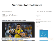 Tablet Screenshot of nationalfootballnews.wordpress.com