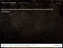 Tablet Screenshot of magnacartarecordsnews.wordpress.com