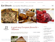 Tablet Screenshot of eatstreets.wordpress.com