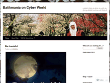 Tablet Screenshot of batikmania.wordpress.com