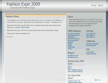 Tablet Screenshot of fashionexpo.wordpress.com