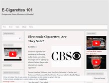 Tablet Screenshot of newecigarettes101.wordpress.com