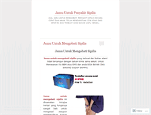 Tablet Screenshot of jamupenyakitsipilis.wordpress.com