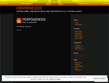 Tablet Screenshot of hermeneusis.wordpress.com