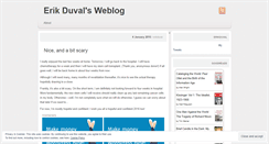 Desktop Screenshot of erikduval.wordpress.com