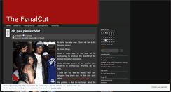 Desktop Screenshot of fynalcut.wordpress.com