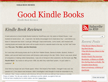 Tablet Screenshot of goodkindlebooks.wordpress.com