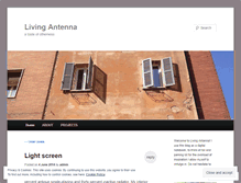 Tablet Screenshot of livingantenna.wordpress.com