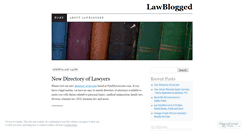 Desktop Screenshot of lawblogged.wordpress.com