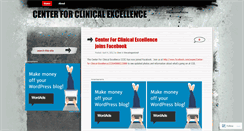 Desktop Screenshot of centerforclinicalexcellence.wordpress.com