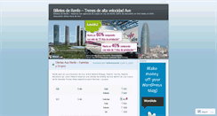 Desktop Screenshot of billetesrenfe.wordpress.com