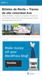 Mobile Screenshot of billetesrenfe.wordpress.com