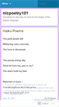 Mobile Screenshot of nicpoetry101.wordpress.com