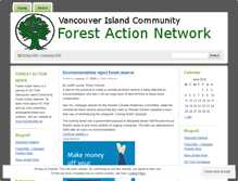 Tablet Screenshot of forestaction.wordpress.com