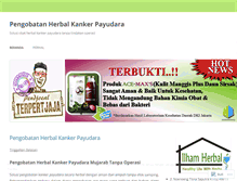 Tablet Screenshot of pengobatanherbalkankerpayudara1.wordpress.com