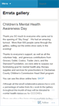 Mobile Screenshot of erratagallery.wordpress.com