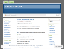 Tablet Screenshot of guruscode.wordpress.com