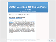 Tablet Screenshot of mattelmatchbox.wordpress.com