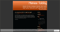 Desktop Screenshot of mistresstabby.wordpress.com