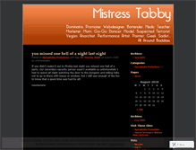 Tablet Screenshot of mistresstabby.wordpress.com