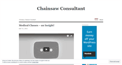 Desktop Screenshot of chainsawconsultant.wordpress.com