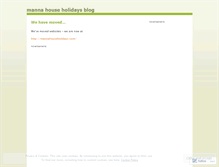 Tablet Screenshot of mannahouseholidays.wordpress.com
