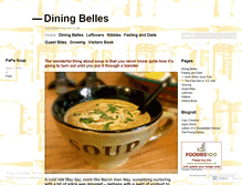 Tablet Screenshot of diningbelles.wordpress.com