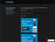 Tablet Screenshot of deformarse.wordpress.com