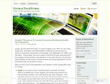 Tablet Screenshot of globaltechnurse.wordpress.com