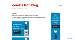 Desktop Screenshot of derekstechblog.wordpress.com