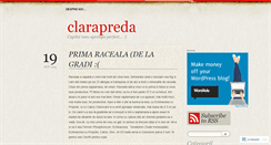 Desktop Screenshot of clarapreda.wordpress.com